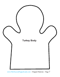 Turkey Felt Hand Puppet Templates - the Tucson Puppet Lady, Page 7