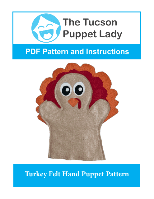 Turkey Felt Hand Puppet Templates - the Tucson Puppet Lady