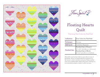 Document preview: Floating Hearts Quilt Pattern
