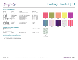 Floating Hearts Quilt Pattern, Page 3
