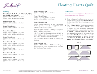 Floating Hearts Quilt Pattern, Page 4