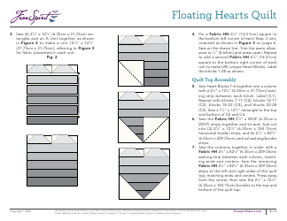 Floating Hearts Quilt Pattern, Page 5