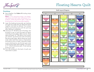 Floating Hearts Quilt Pattern, Page 7
