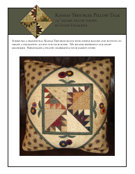 Document preview: 14" Square Pillow Topper Quilting Pattern