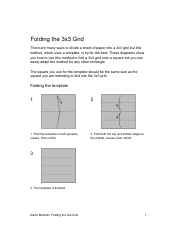 3x3 Grid Folding