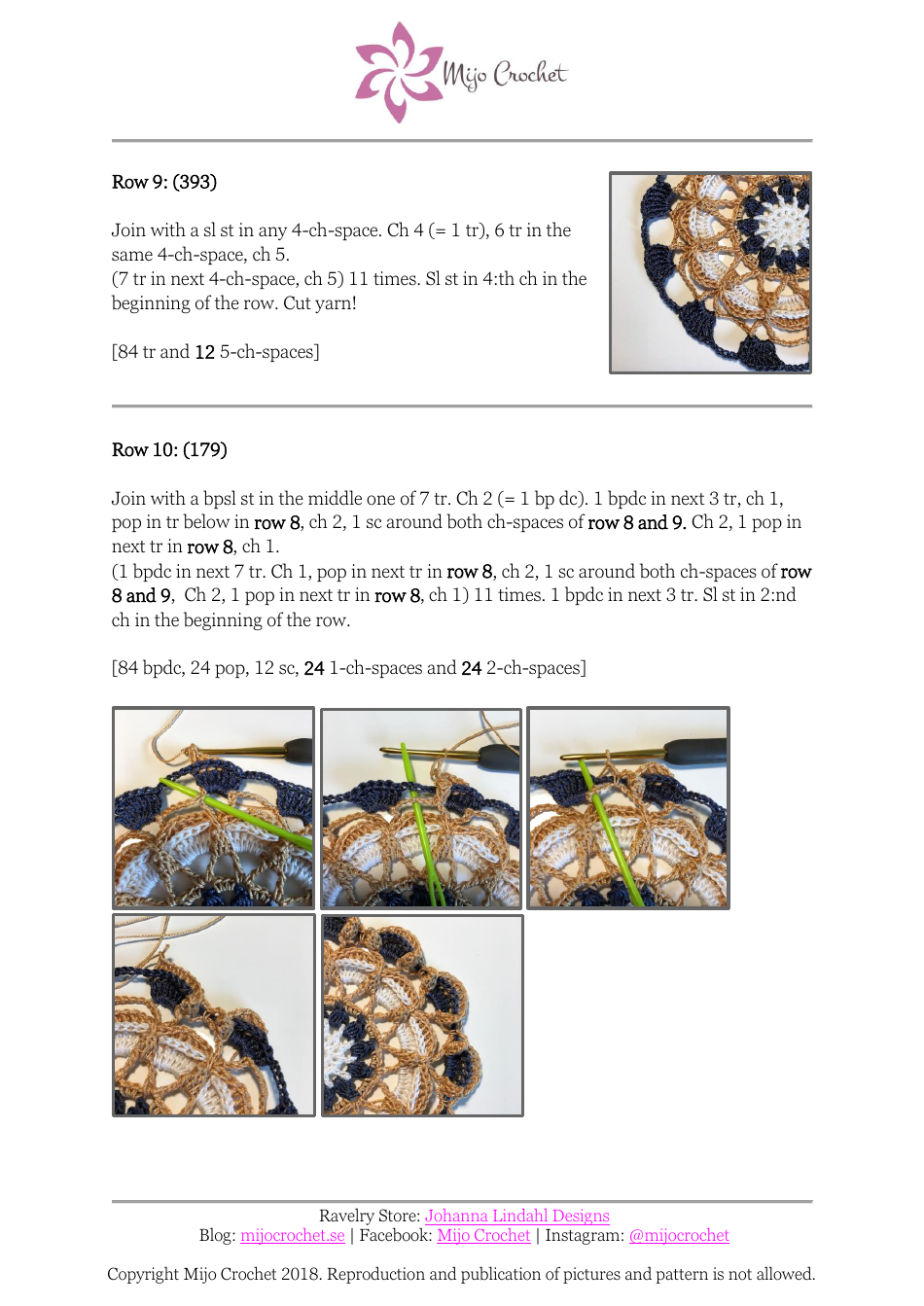 Frozen Lotus Crochet Pattern, Page 5