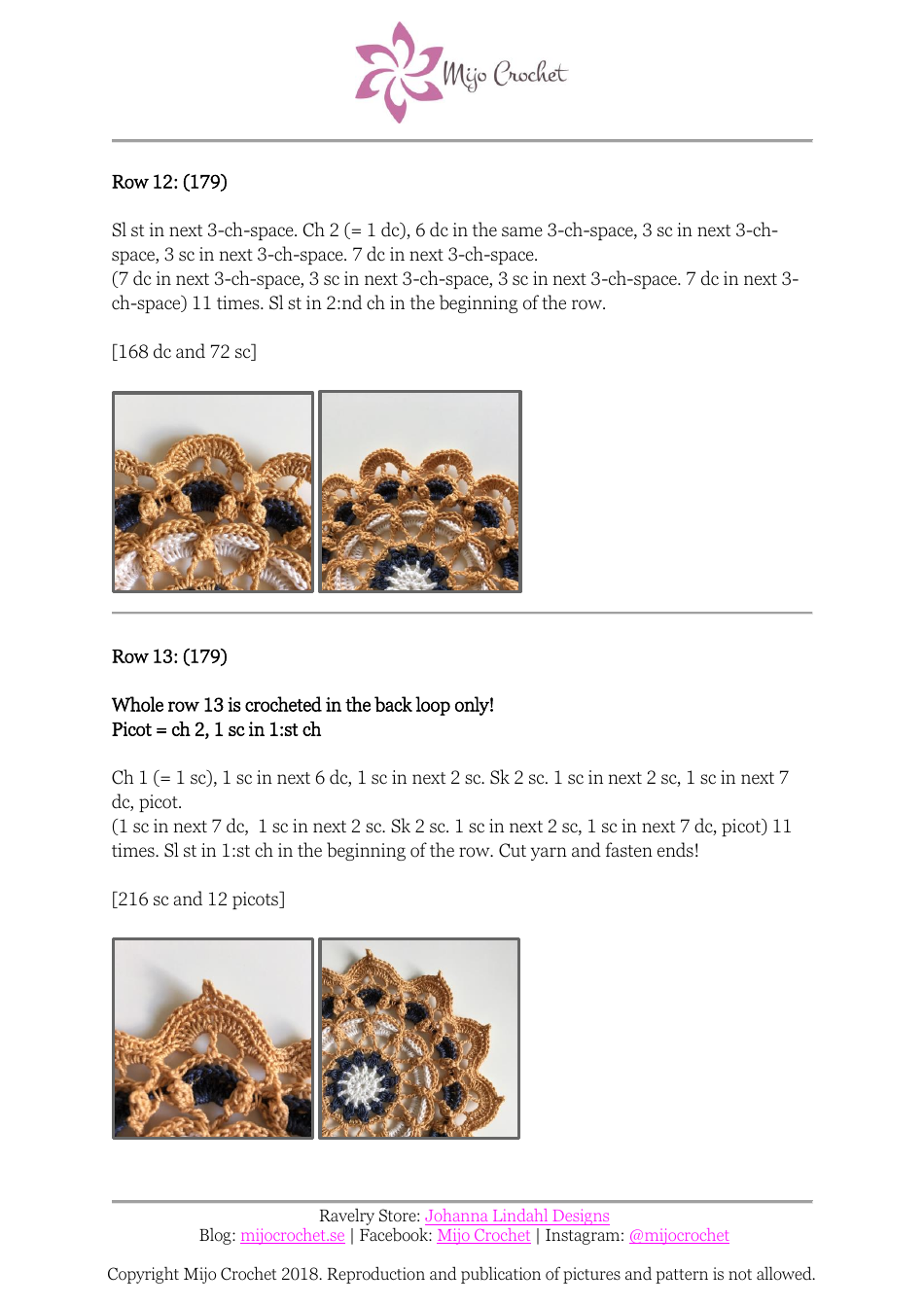 Frozen Lotus Crochet Pattern, Page 7