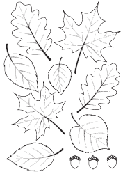 Fall Leaf Wreath Template, Page 3