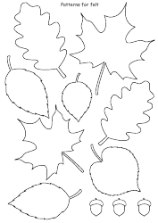 Fall Leaf Wreath Template, Page 4
