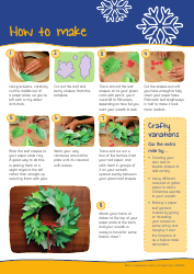 Christmas Paper Wreath Template, Page 2