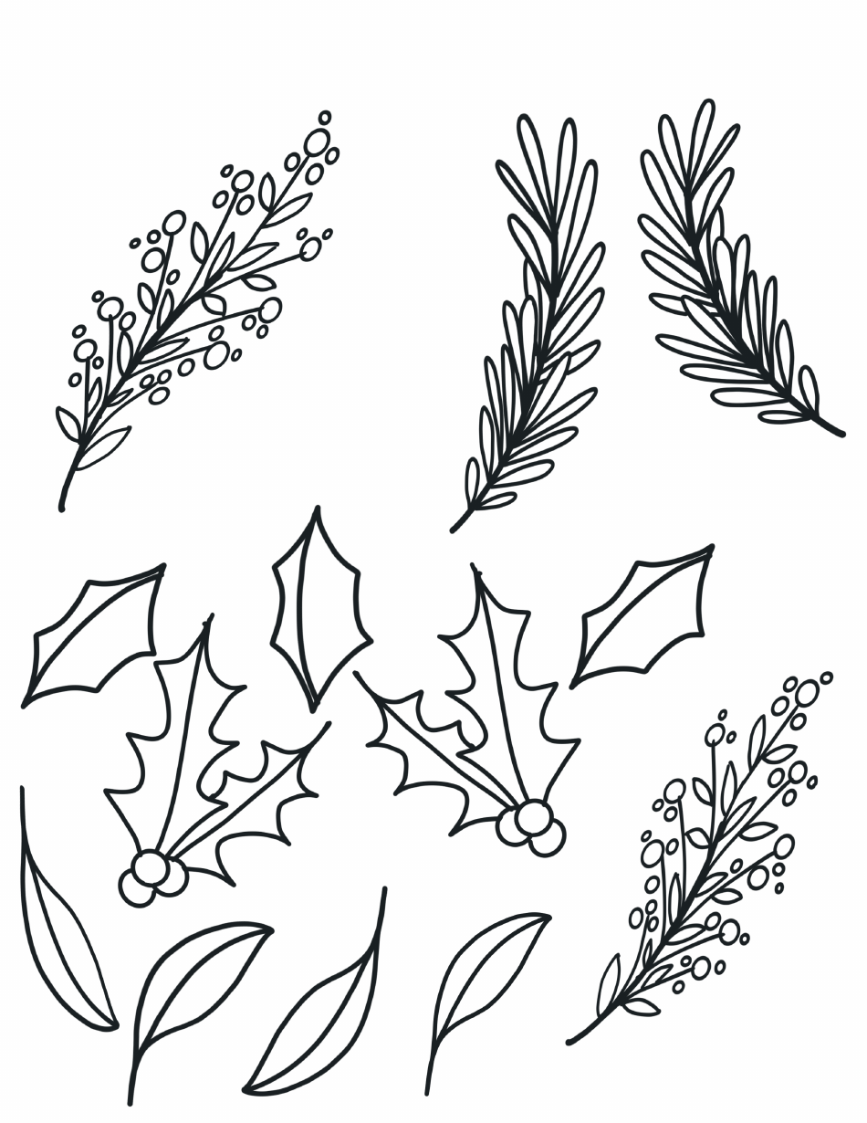 Happy Holidays Wreath Plate Pattern Template, Page 3