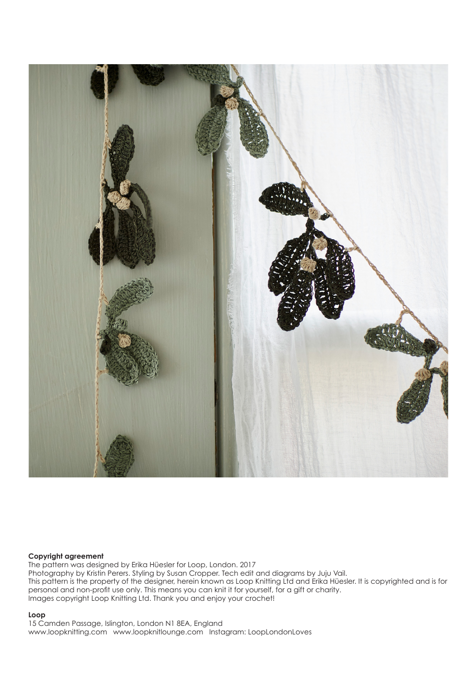 Mistletoe Wreath Crochet Pattern, Page 5