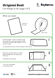 Origami Paper Boat Guide - Explorers