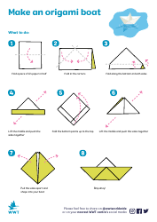 Document preview: Origami Paper Boat Guide - Wwt