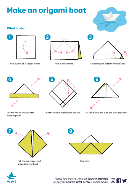 Origami Paper Boat Guide - Wwt