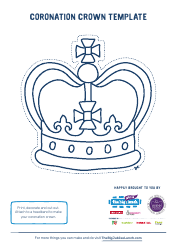 Document preview: Coronation Crown Template - Blue