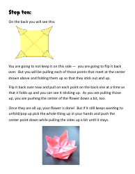 Origami Lotus Flower Directions, Page 9