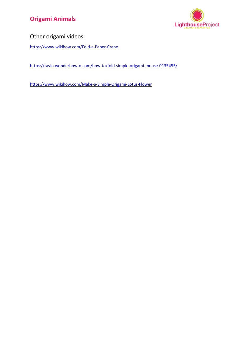 Origami Animals Guide, Page 4