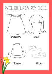 Welsh Lady Paper Doll Templates, Page 3