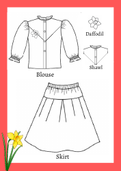 Welsh Lady Paper Doll Templates, Page 4