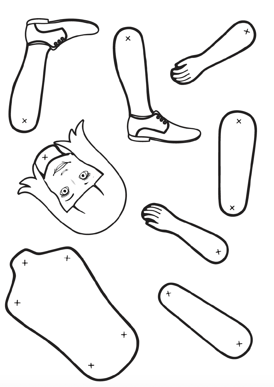 Welsh Lady Paper Doll Templates, Page 5