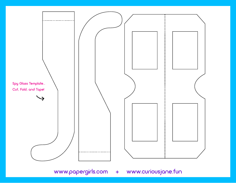 Red-Lens Spy Glasses Template, Page 5