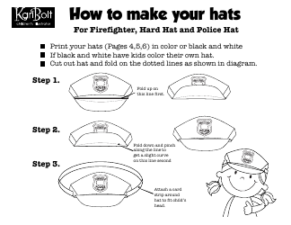Document preview: Paper Hat Print Templates
