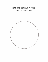 Document preview: Snowman Circle Template