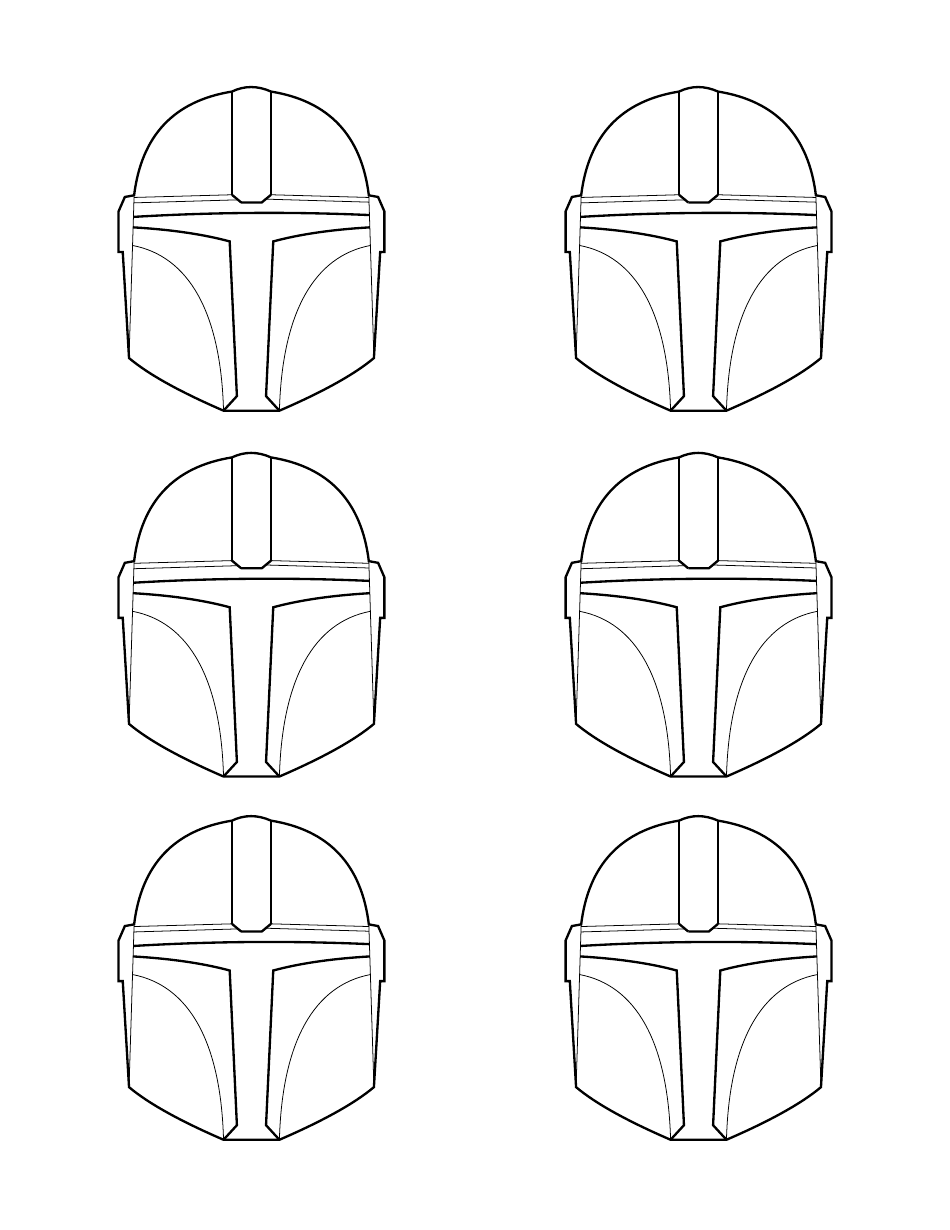 Star Wars Mandalorian Helmet Template, Page 1