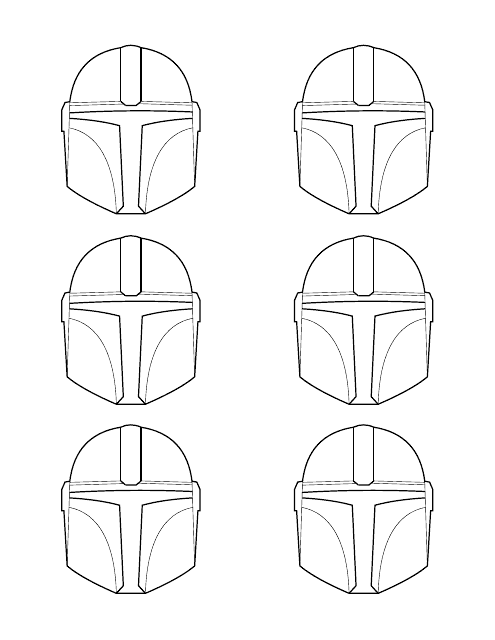 Star Wars Mandalorian Helmet Template