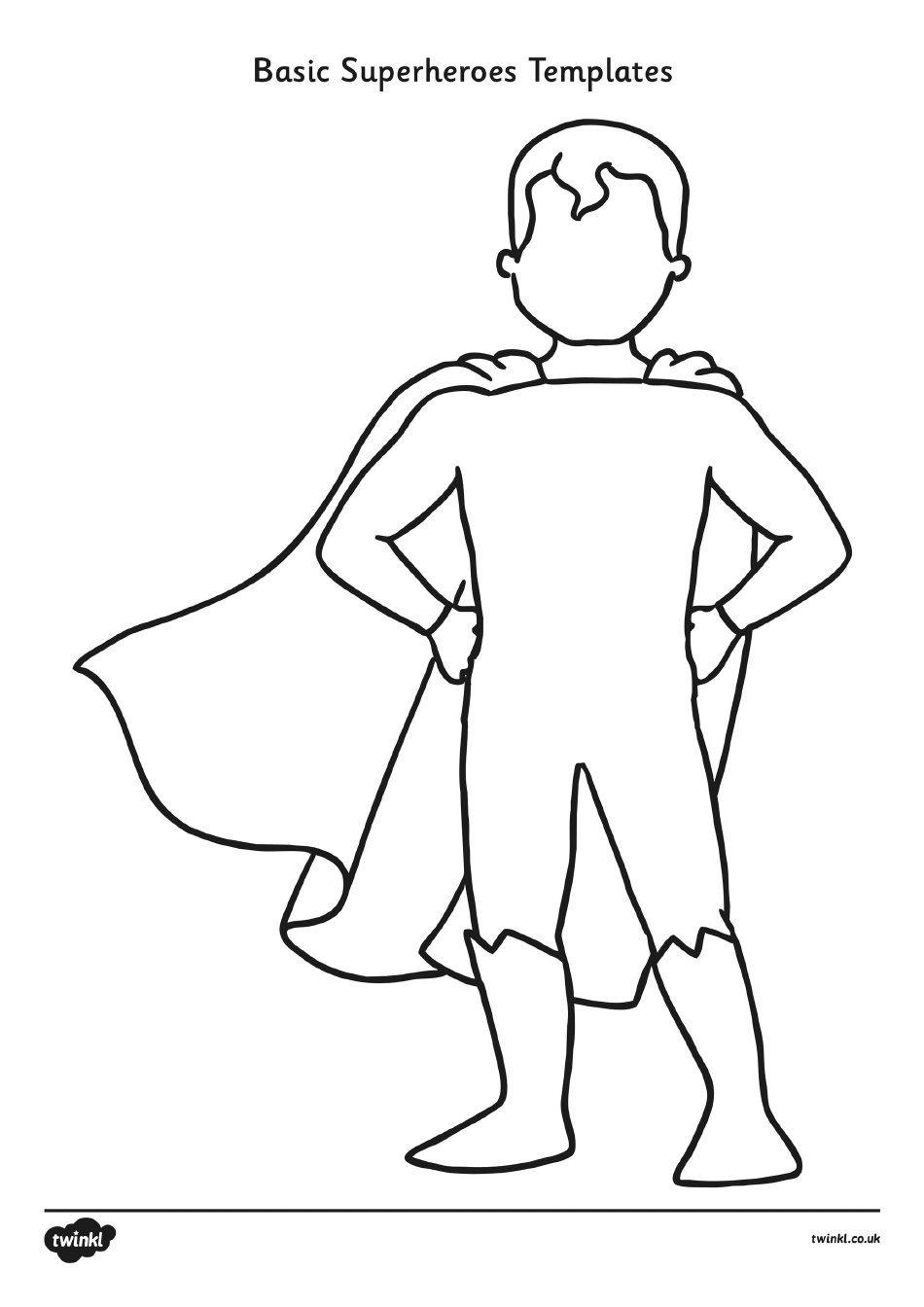 Basic Superhero Templates, Page 1