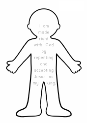 Paper Person Template - Jesus as My King, Page 2
