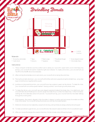 Document preview: Dwindling Donuts Box Template