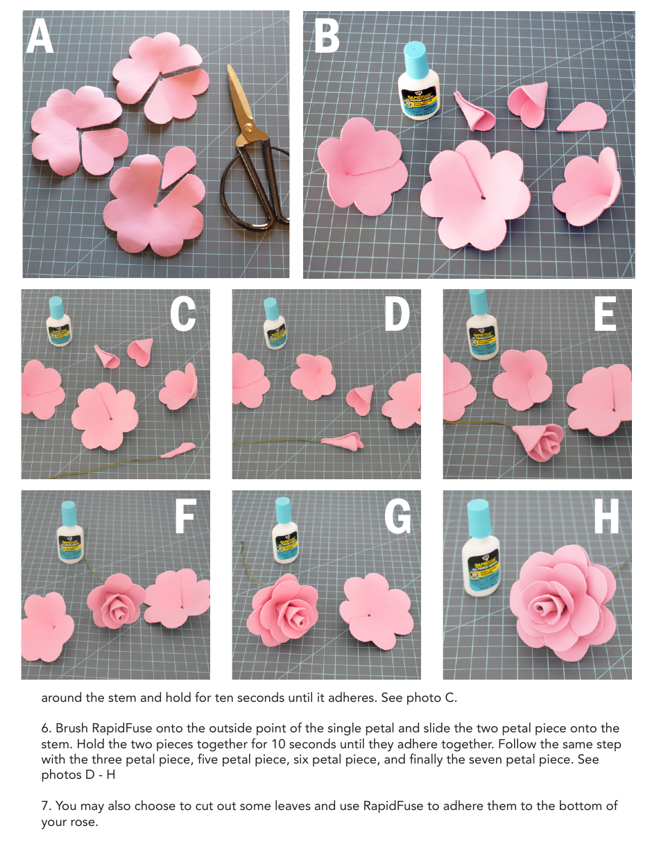 Mothers Day Paper Bouquet Templates, Page 2