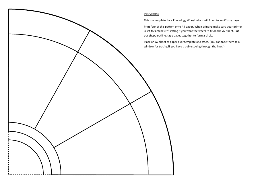 Phenology Wheel Template Example