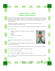 Document preview: Paper Leprechaun Template - Two Little Hands Productions
