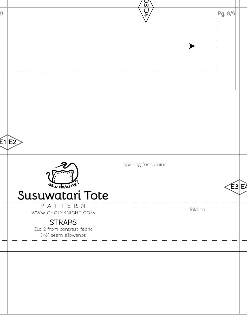 Susuwatari Tote Bag Sewing Templates - Choly Knight, Page 15