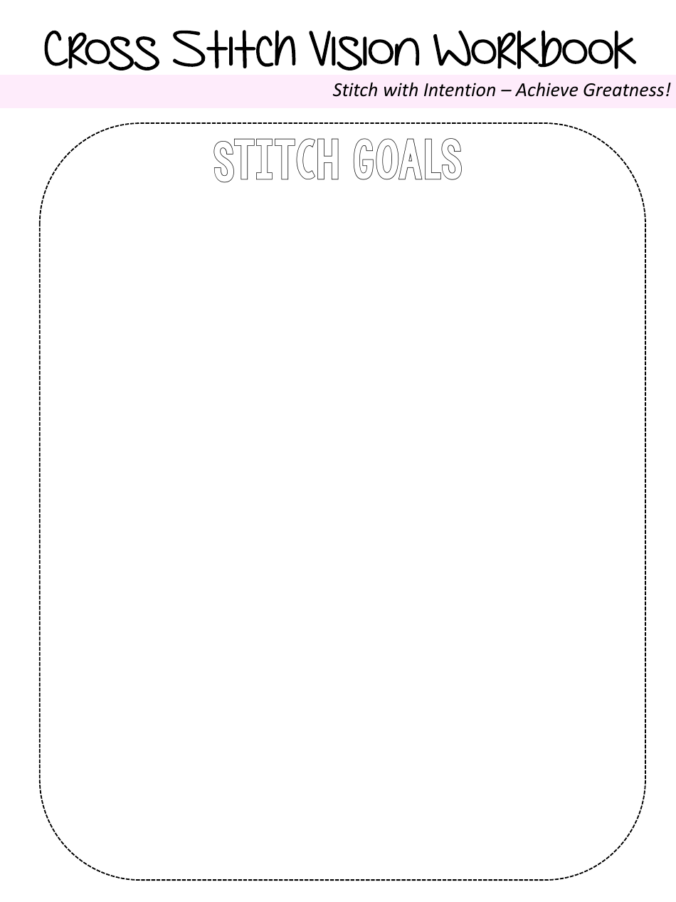 Cross Stitch Vision Workbook, Page 7