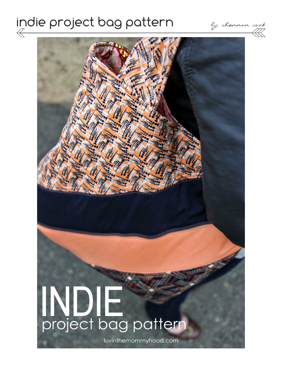 Luvinthemommyhood indie project bag pattern template