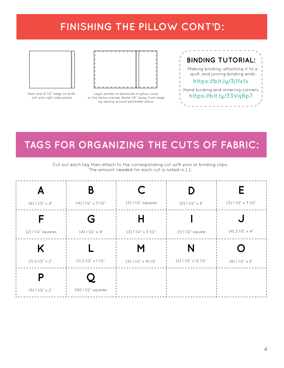 Holiday Snowman and Falala Pillow Pattern Templates, Page 9