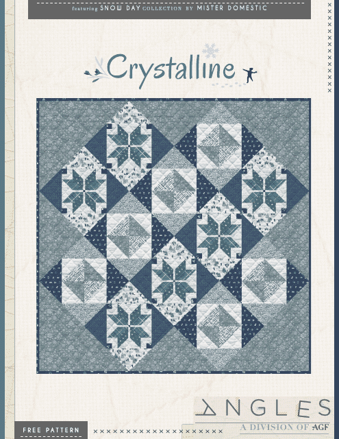 Crystalline Quilt Pattern - Art Gallery Quilts