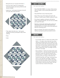 Crystalline Quilt Pattern - Art Gallery Quilts, Page 8