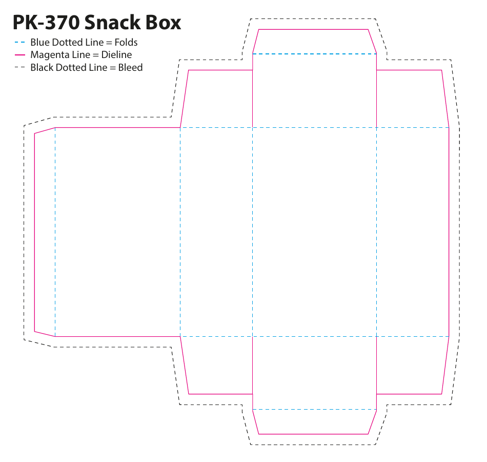 Snack Box Template Download Printable PDF | Templateroller