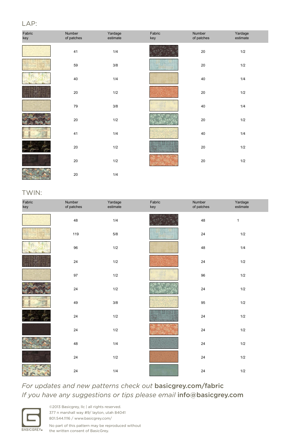 Dowager Quilt Pattern Templates - Basicgrey, Page 14