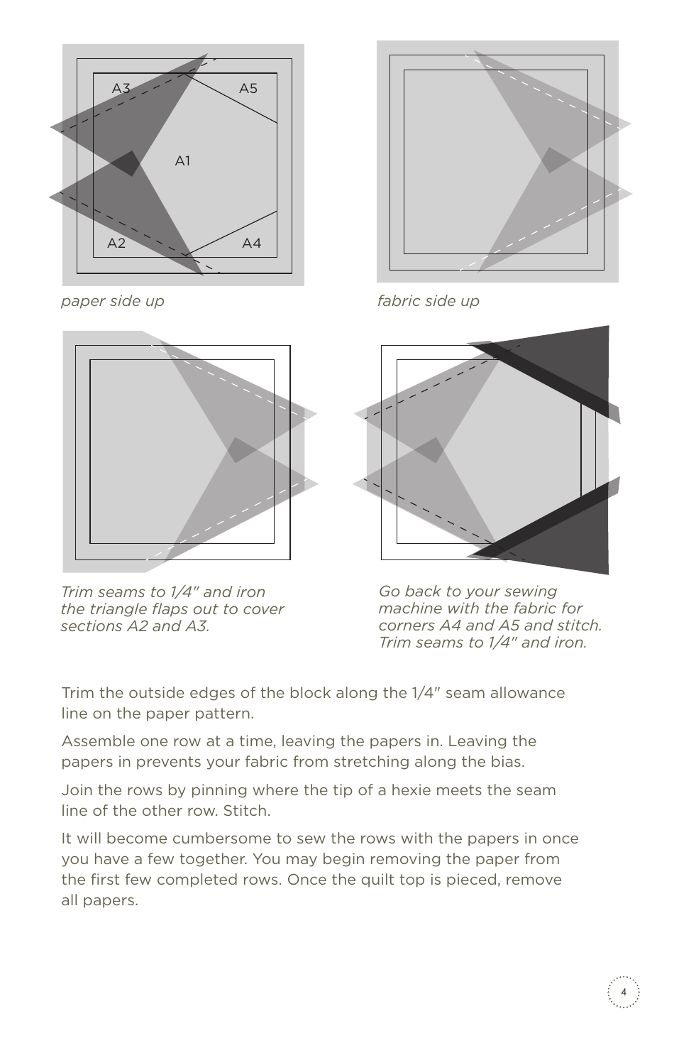 Dowager Quilt Pattern Templates - Basicgrey, Page 5