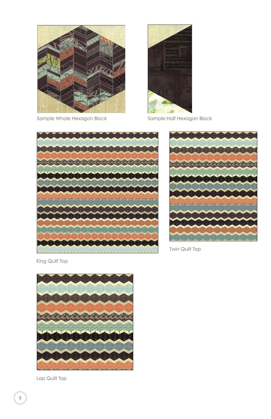 Dowager Quilt Pattern Templates - Basicgrey, Page 6