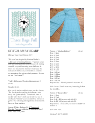 Document preview: Stitch Away Scarf Knitting Pattern