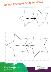 3d Star Recycled Card Templates, Page 2