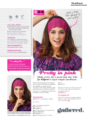 Document preview: Pink Headband Knitting Pattern