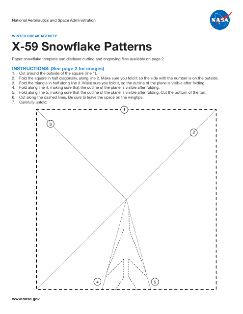 X-59 Snowflake Pattern Template